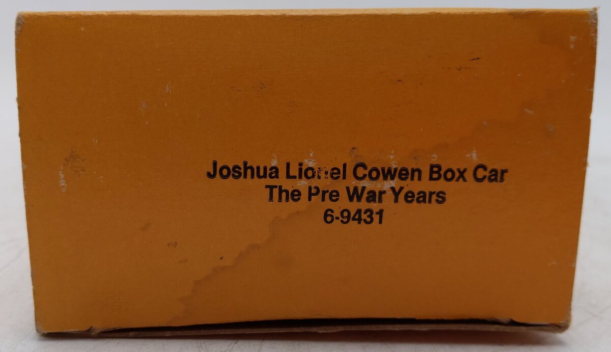 Lionel 6-9431 O Gauge Joshua Lionel Cowen The Prewar Years Boxcar EX/Box
