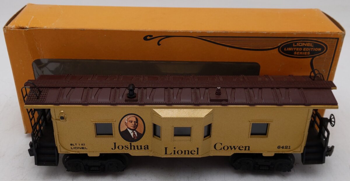 Lionel 6-6421 O Gauge Joshua L. Cowen Bay Window Illuminated Caboose EX/Box