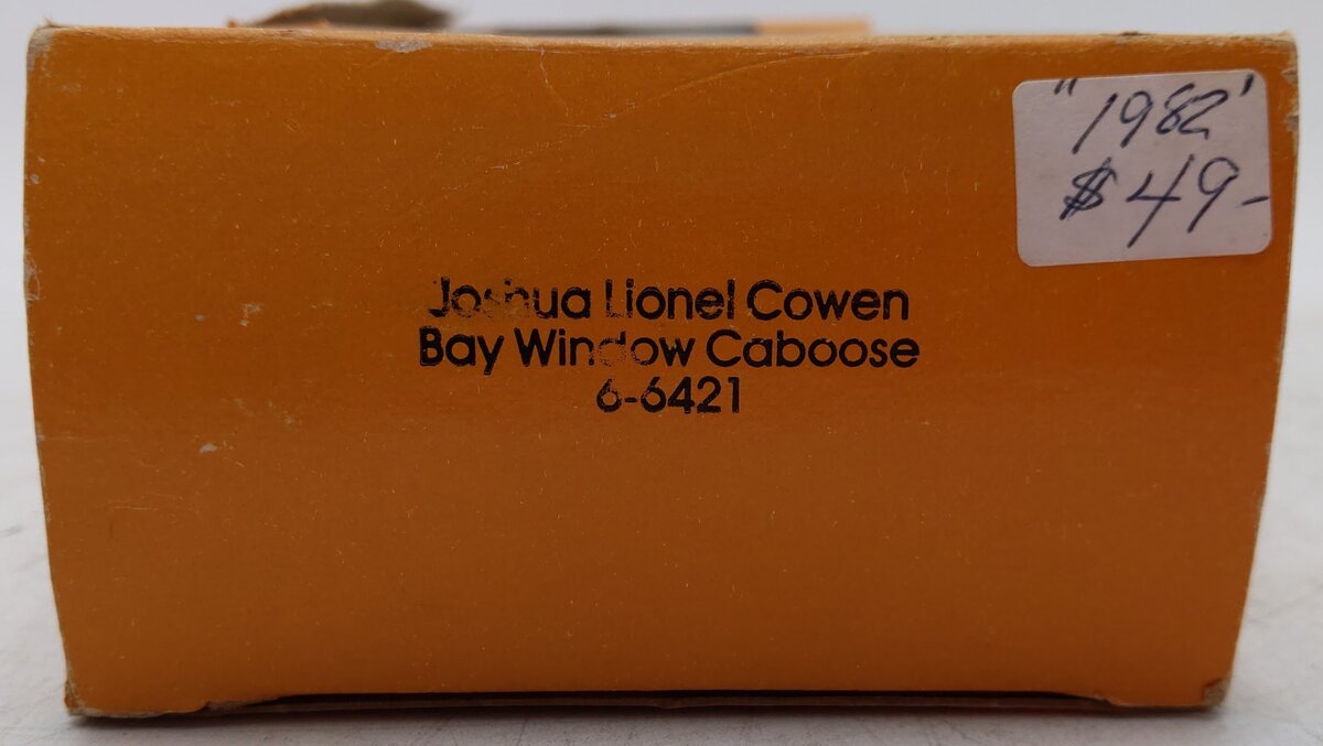 Lionel 6-6421 O Gauge Joshua L. Cowen Bay Window Illuminated Caboose EX/Box