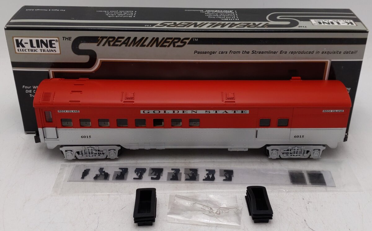 K-Line K427 O Rock Island Golden State Streamliner Passenger Car #6015 EX/Box