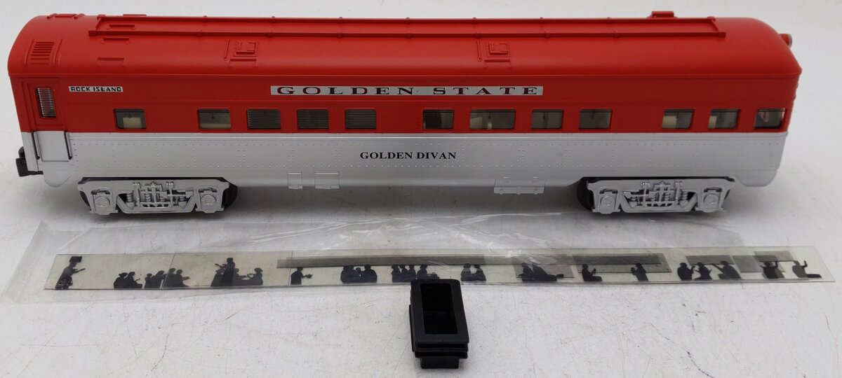 K-Line K4532-0479 O Rock Island Golden Divan 13.5" Streamliner Observation Car EX/Box
