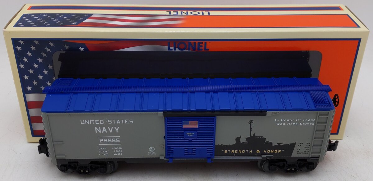 Lionel 6-29995 O USA/ US Navy Boxcar EX/Box
