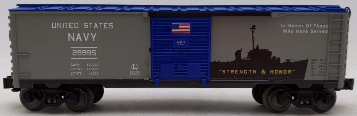 Lionel 6-29995 O USA/ US Navy Boxcar EX/Box