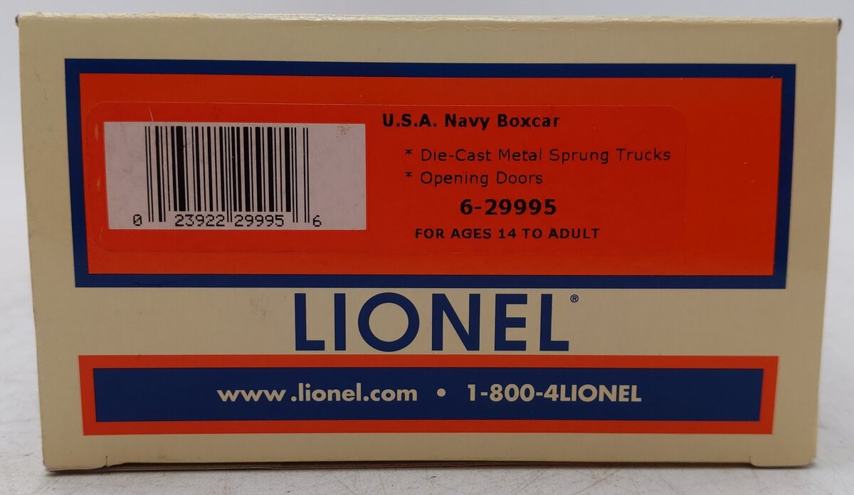 Lionel 6-29995 O USA/ US Navy Boxcar EX/Box