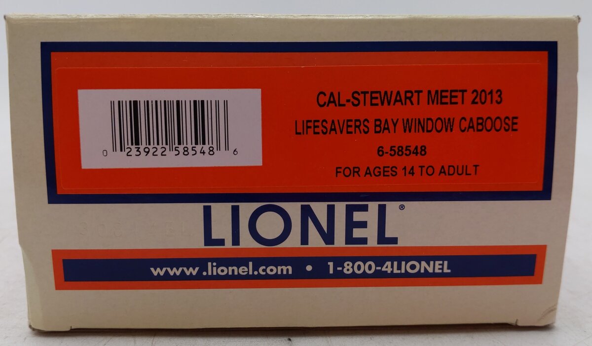Lionel 6-58548 O Gauge Lifesavers SW Bay Window Caboose #58548 EX/Box