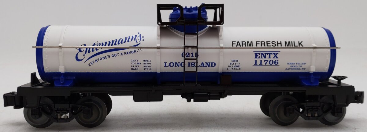 Lionel 6-58598 O Gauge Long Island Entenmann's Tank Car (METCA 2015) EX/Box