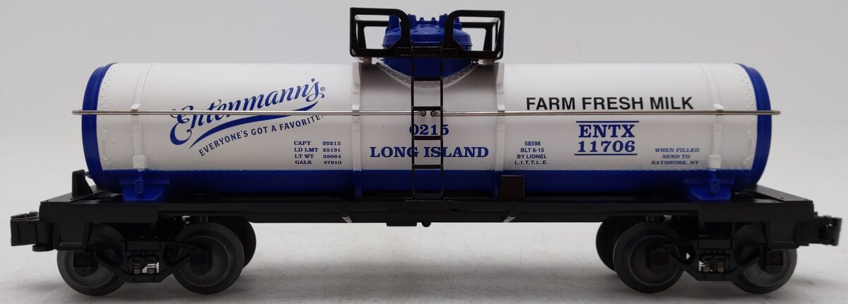 Lionel 6-58598 O Gauge Long Island Entenmann's Tank Car (METCA 2015) EX/Box