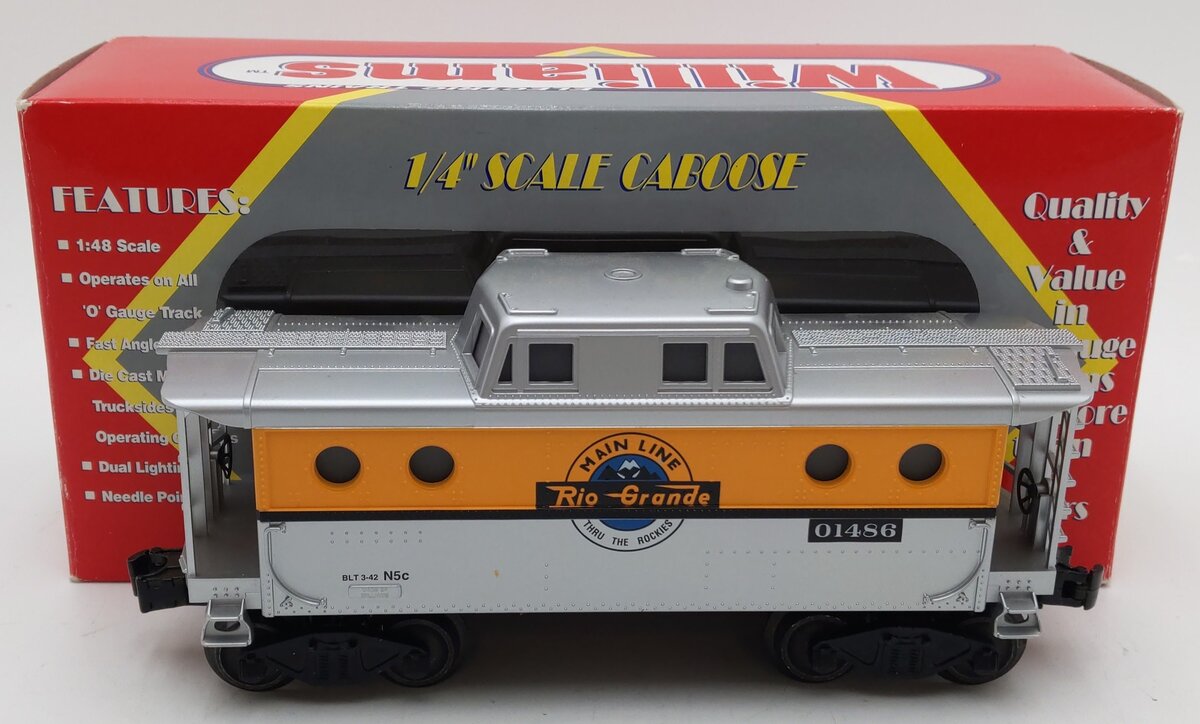 Williams 01486 Rio Grande N5C Porthole Caboose EX/Box
