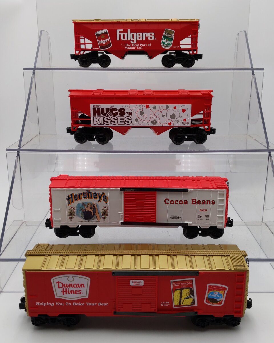K-Line Assorted O Gauge Branded Freight Cars [4] EX