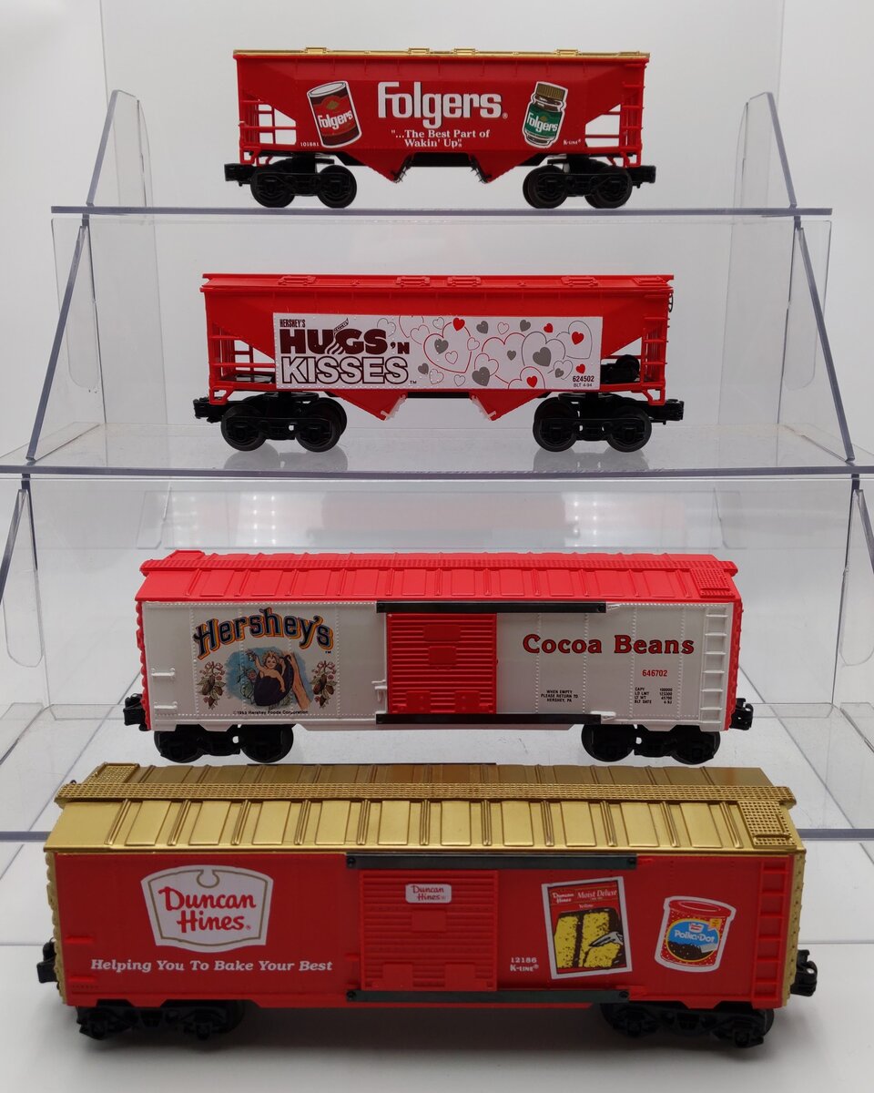 K-Line Assorted O Gauge Branded Freight Cars [4] EX