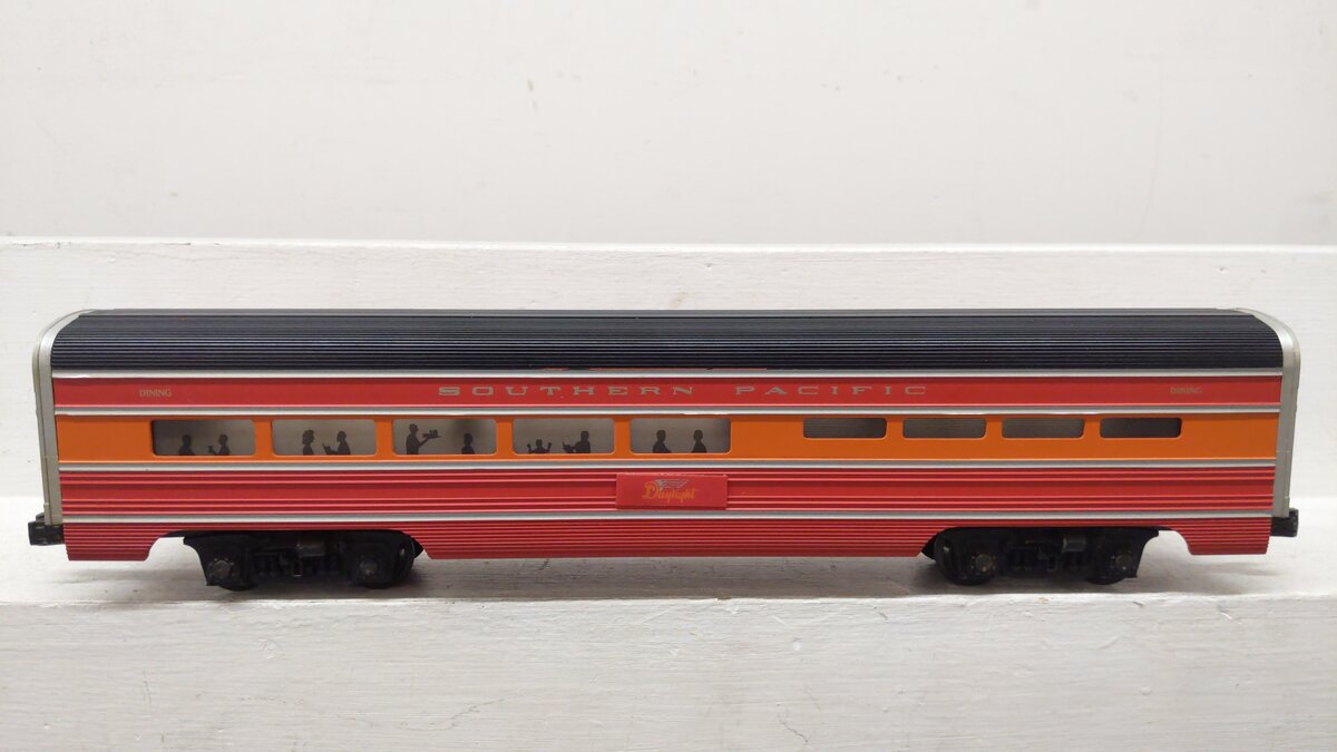 Lionel 6-7204 O Gauge Southern Pacific Daylight Aluminum Dining Car EX/Box