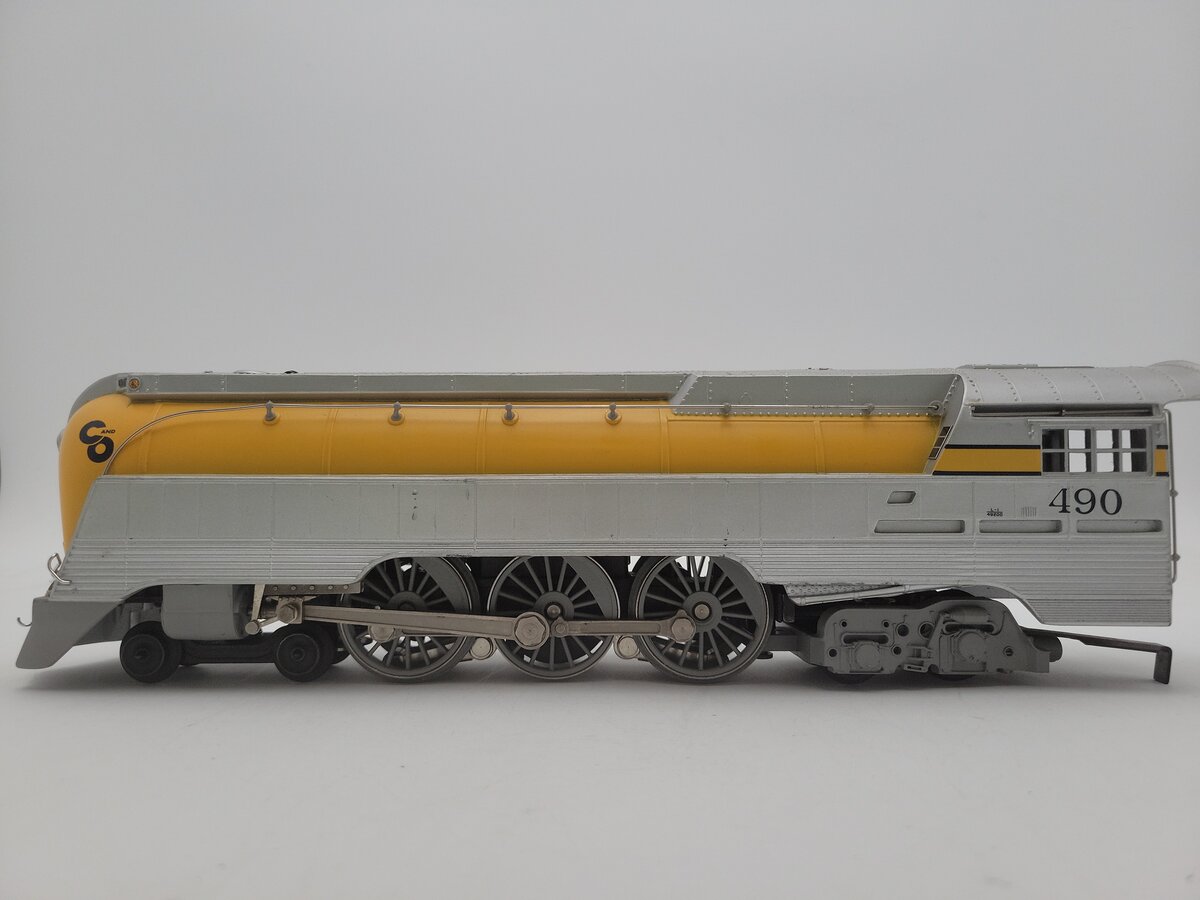 Lionel 6-18043 O Chesapeake & Ohio Streamlined Hudson #490 with RSII VG