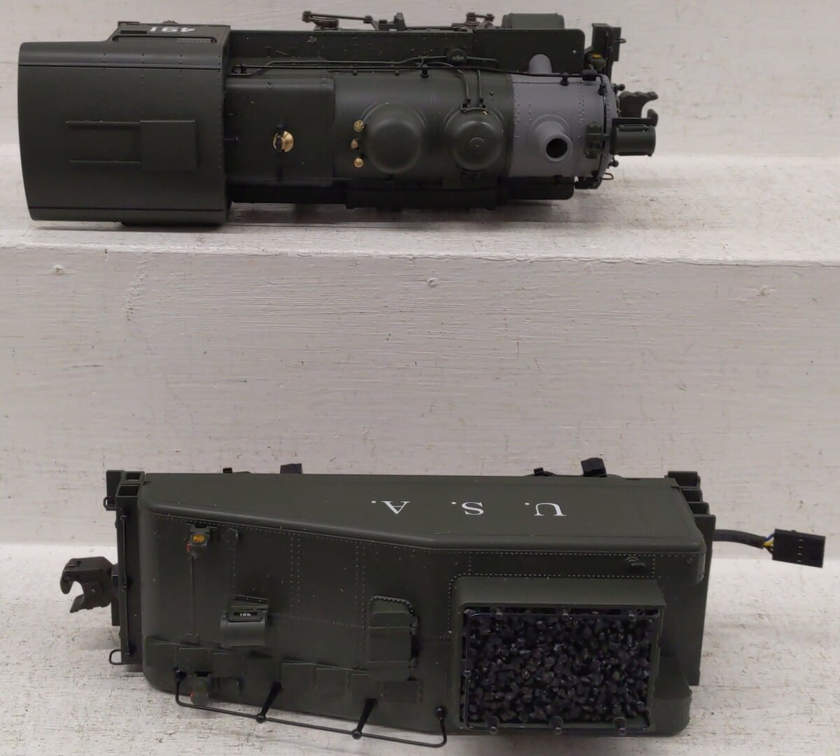 Lionel 2232070 O BTO U.S. Army 0-4-0 Steam Locomotive #491 EX/Box