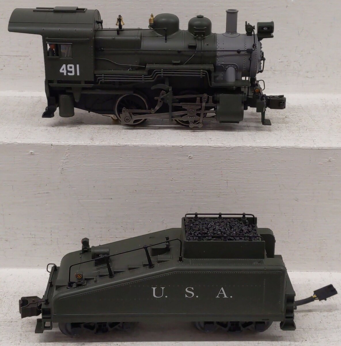 Lionel 2232070 O BTO U.S. Army 0-4-0 Steam Locomotive #491 EX/Box