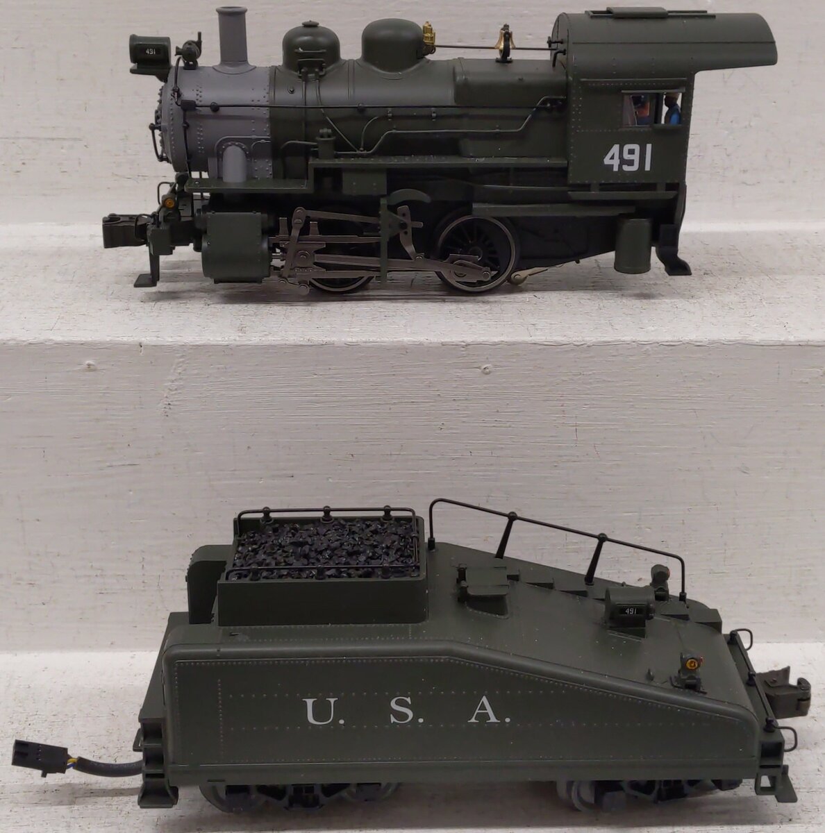 Lionel 2232070 O BTO U.S. Army 0-4-0 Steam Locomotive #491 EX/Box