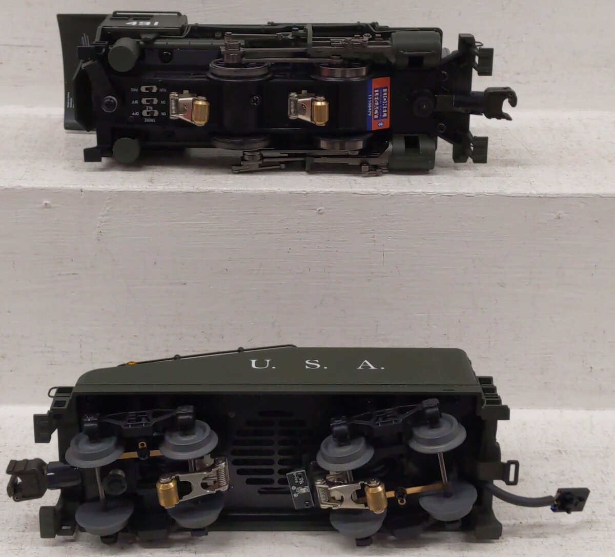 Lionel 2232070 O BTO U.S. Army 0-4-0 Steam Locomotive #491 EX/Box