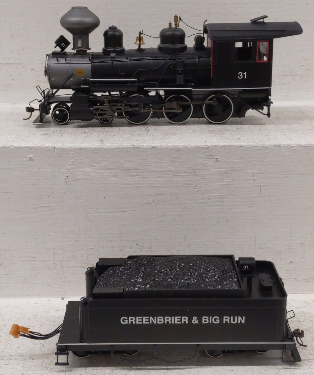 Bachmann 28657 On30 Greenbrier & Big Run Lumber Co. 4-6-0 Steam Loco w/DCC EX/Box