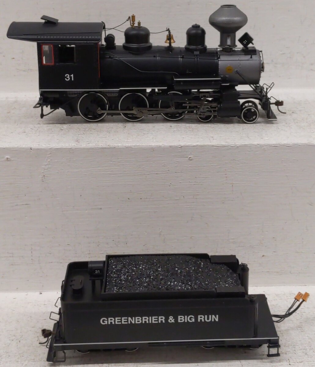 Bachmann 28657 On30 Greenbrier & Big Run Lumber Co. 4-6-0 Steam Loco w/DCC EX/Box