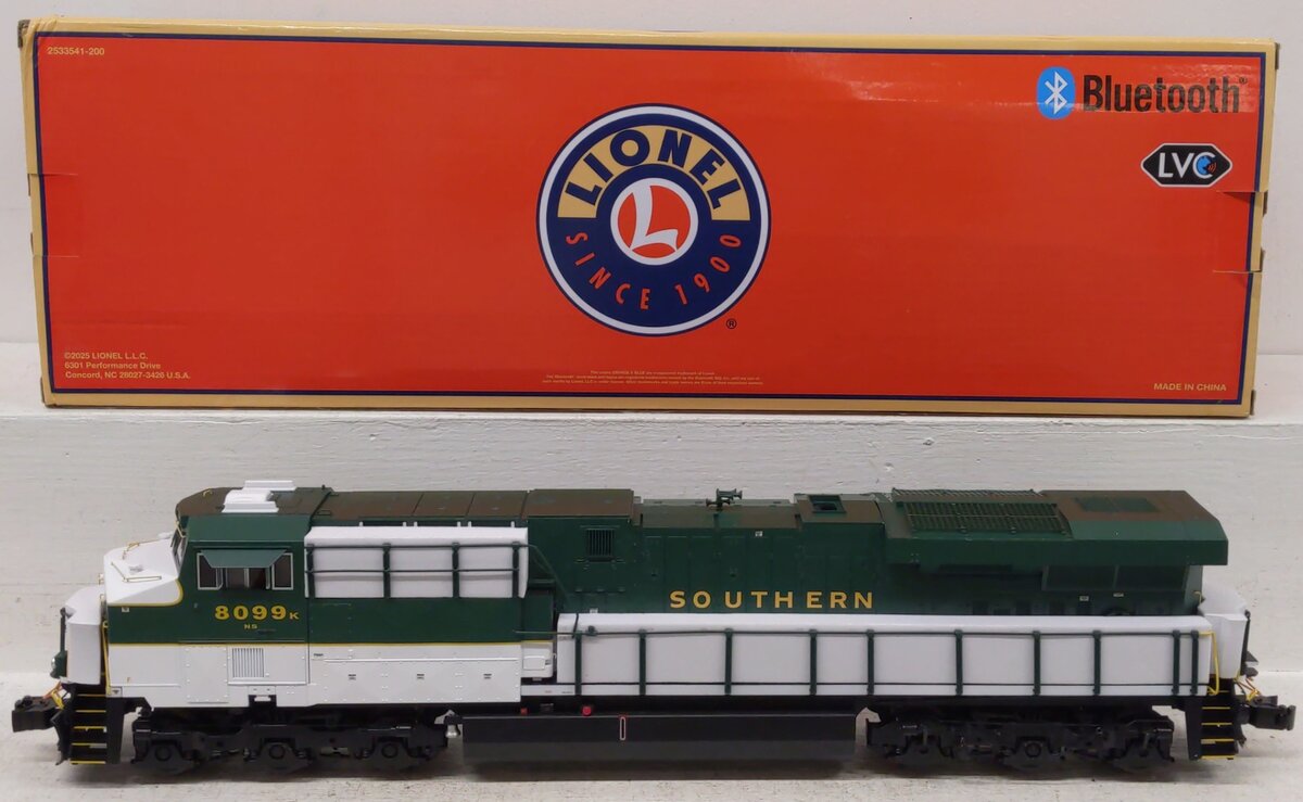 Lionel 2533631 O NS/Southern Legacy ES44 Diesel Locomotive #8099 EX/Box