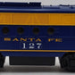 Lionel 2334090 O Santa Fe LionChief FT Diesel Locomotive #127 EX/Box