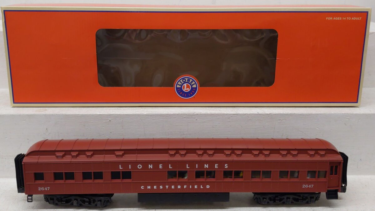 Lionel 2527280 O Gauge Lionel Lines "Chesterfield" Station Sounds Diner #2647 LN/Box