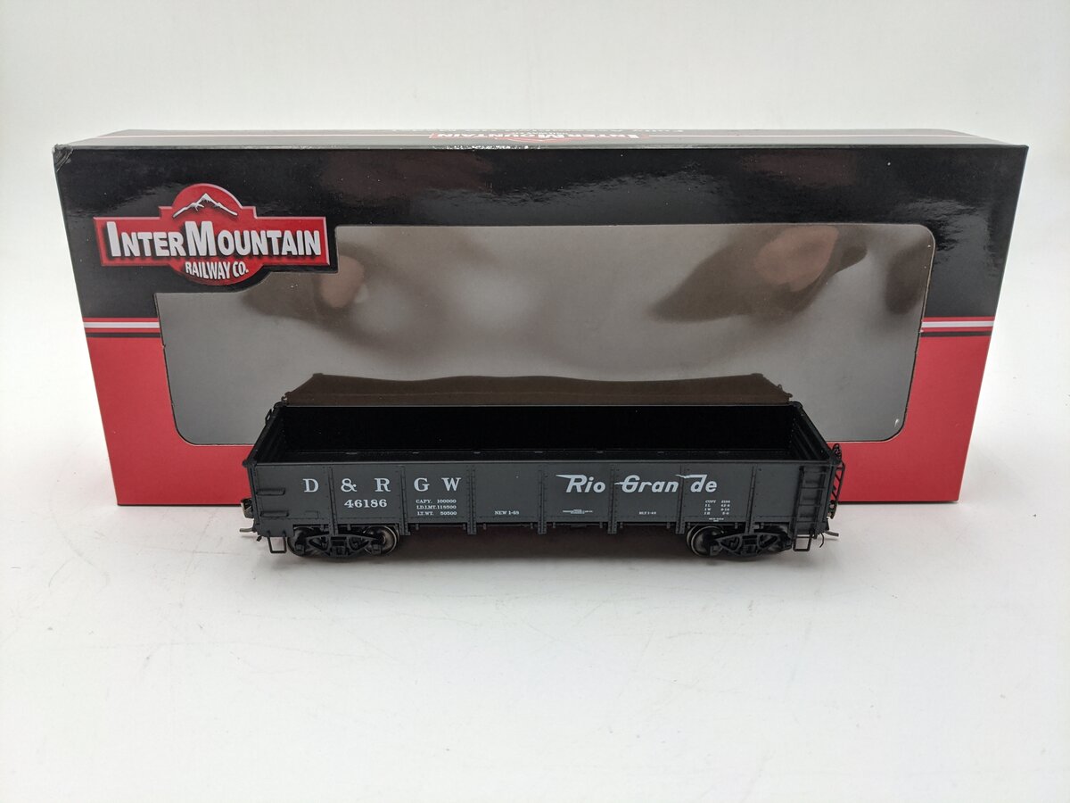 InterMountain 35007-50 HO Scale Denver & Rio Grande Western Gondola #46186 LN/Box