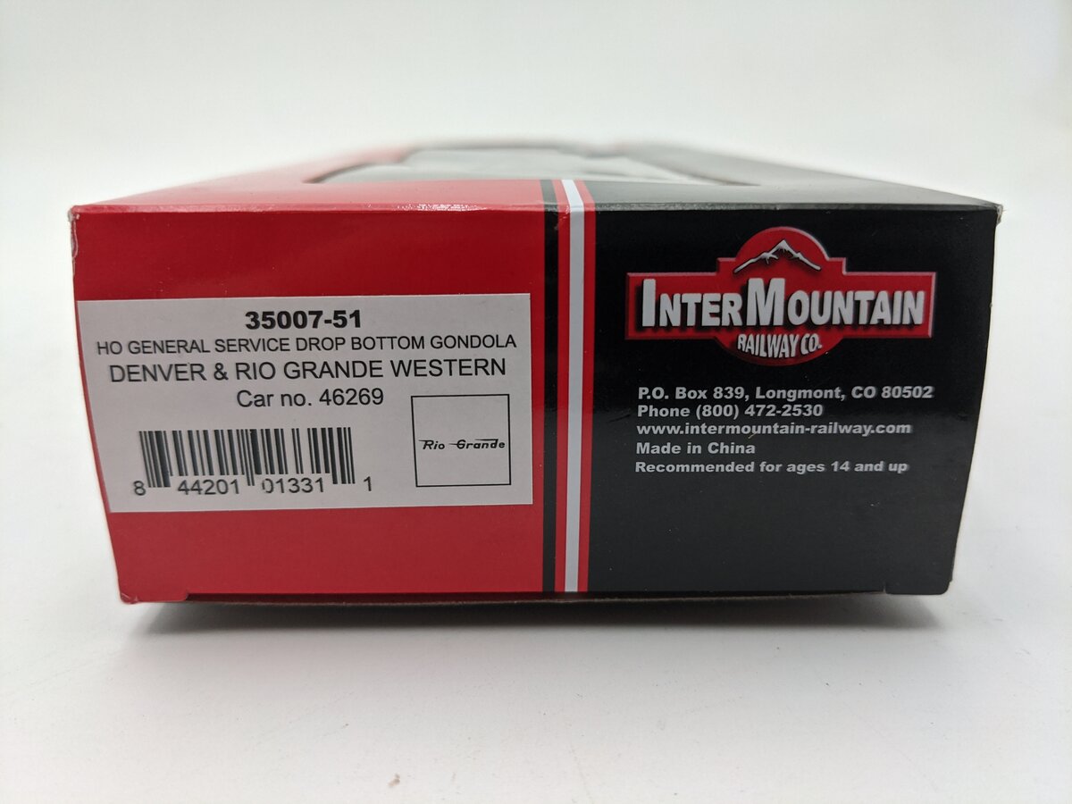 InterMountain 35007-51 HO Scale Denver & Rio Grande Western Gondola #46269 LN/Box