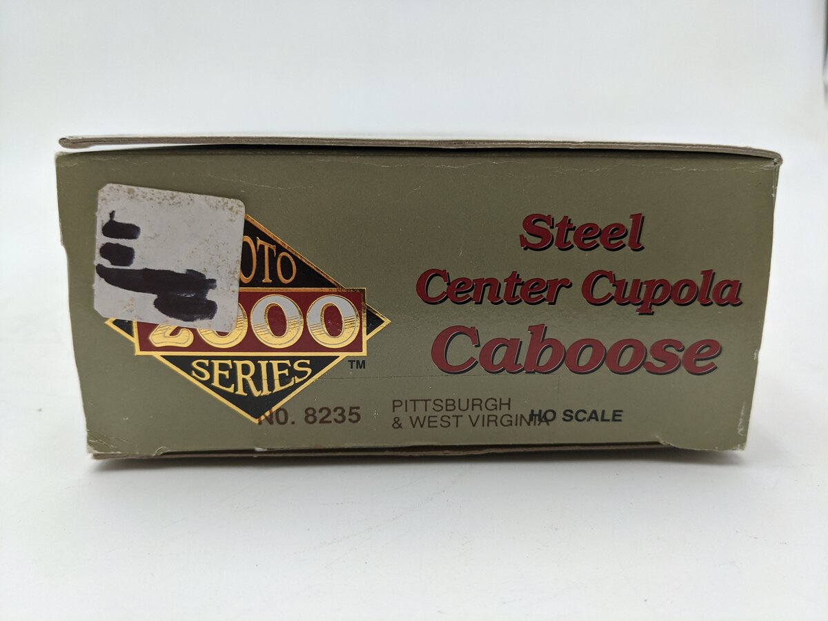 Proto 2000 8235 HO Pittsburgh & West Virginia Steel Center Cupula Caboose #827 EX/Box
