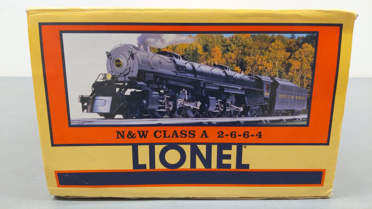 Lionel 6-28052 O Gauge N&W Class A Articulated 2-6-6-4 Steam Loco & Tender #1218 EX/Box
