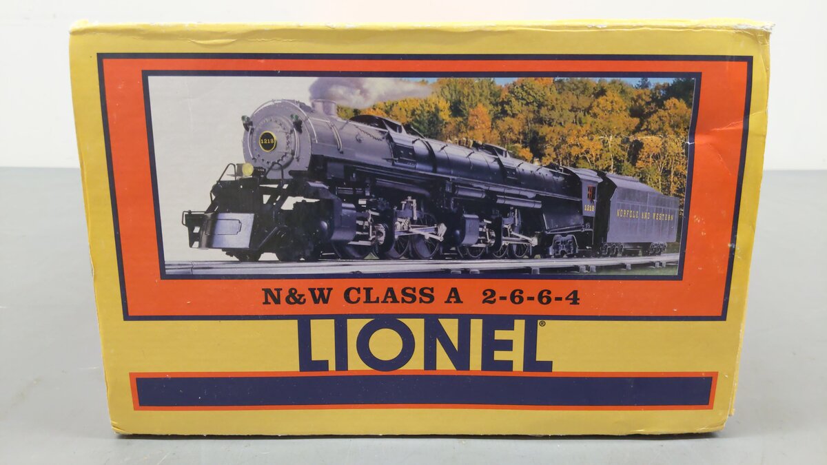 Lionel 6-28052 O Gauge N&W Class A Articulated 2-6-6-4 Steam Loco & Tender #1218 EX/Box