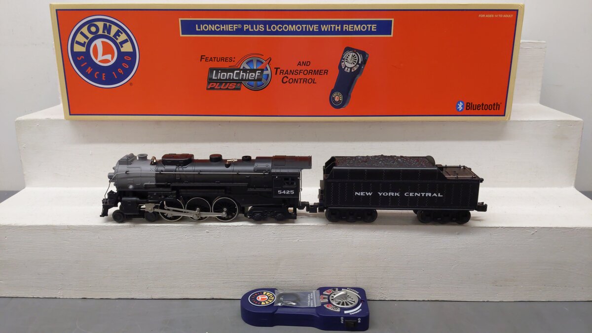 Lionel 6-84934 O New York Central LionChief+ Hudson Steam with Bluetooth #5425  EX/Box