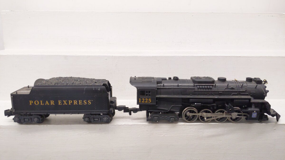 Lionel 6-28649 O Polar Express 2-8-4 Berkshire Steam Locomotive & Tender #1225 VG/Box