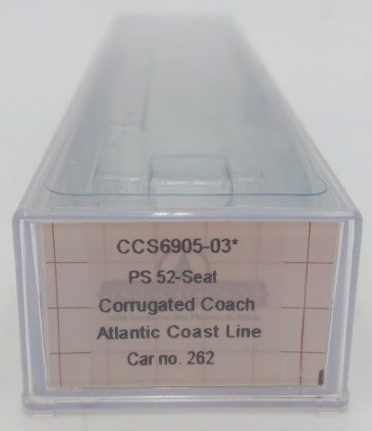 Centralia Car Shops CCS6905-03 N Scale ACL Corrugated PS 52-Seat Coach #262 EX/Box