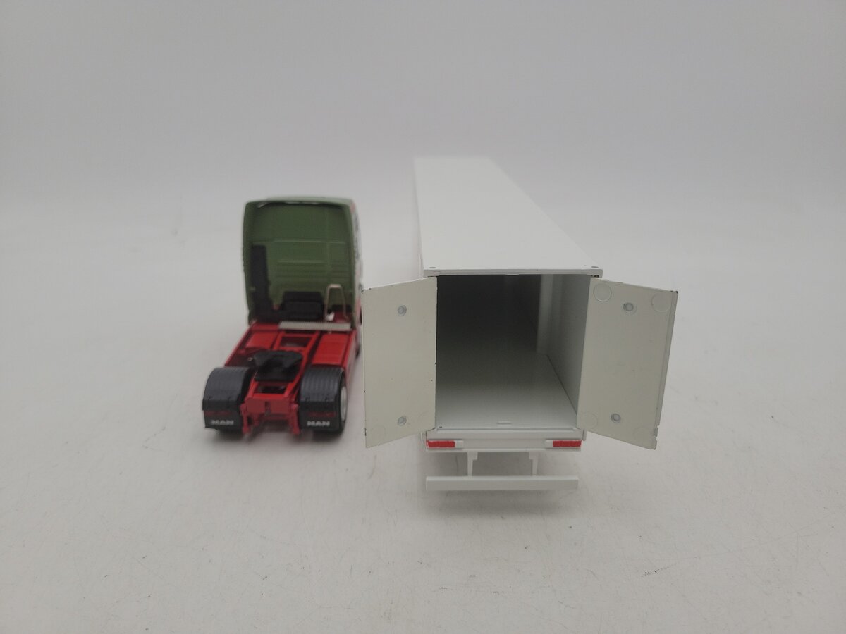 Conrad 6607/0 1:50 Scale Man TGL 41 WANDT Spedition Tractor With Box Trailer LN/Box