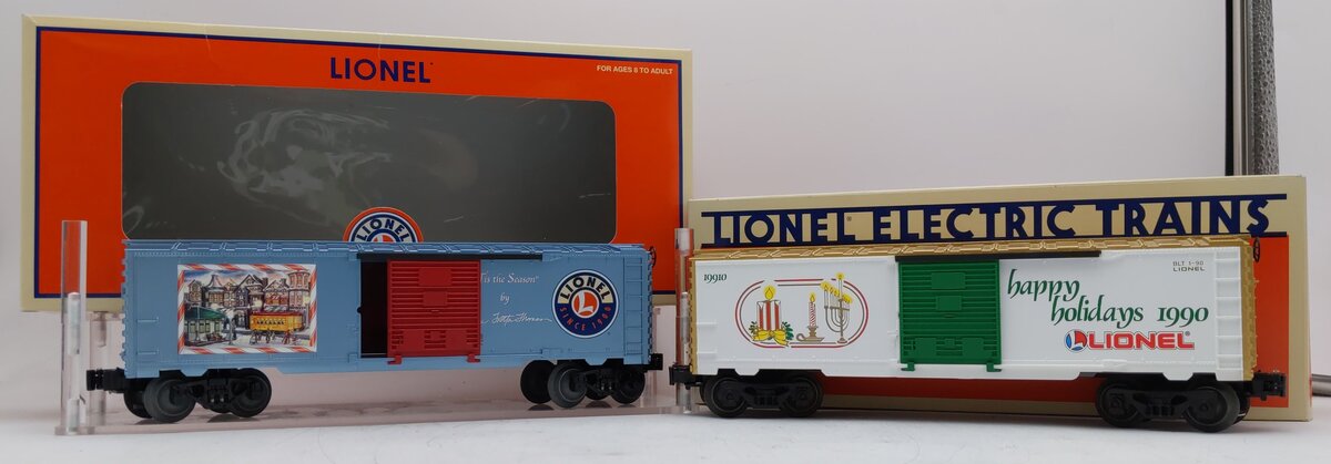 Lionel O Gauge Assorted Box Cars: # 6-19910, # 6-36276 LN/Box