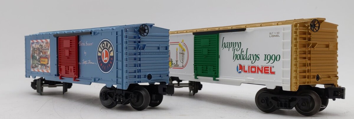 Lionel O Gauge Assorted Box Cars: # 6-19910, # 6-36276 LN/Box