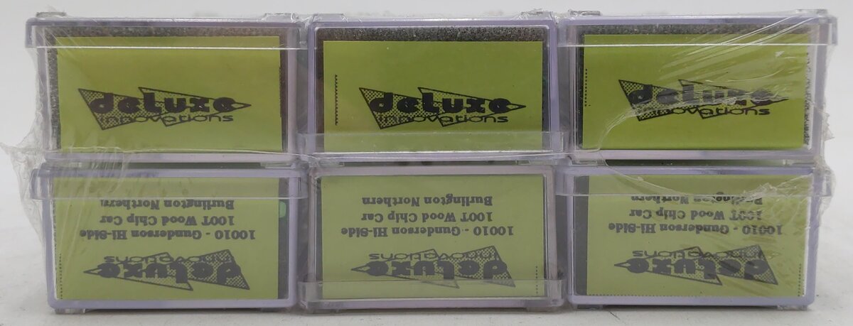 Deluxe Innovations 10010 N Burlington Northern Hi-Side Wood Chip Car (Set of 6) MT/Box