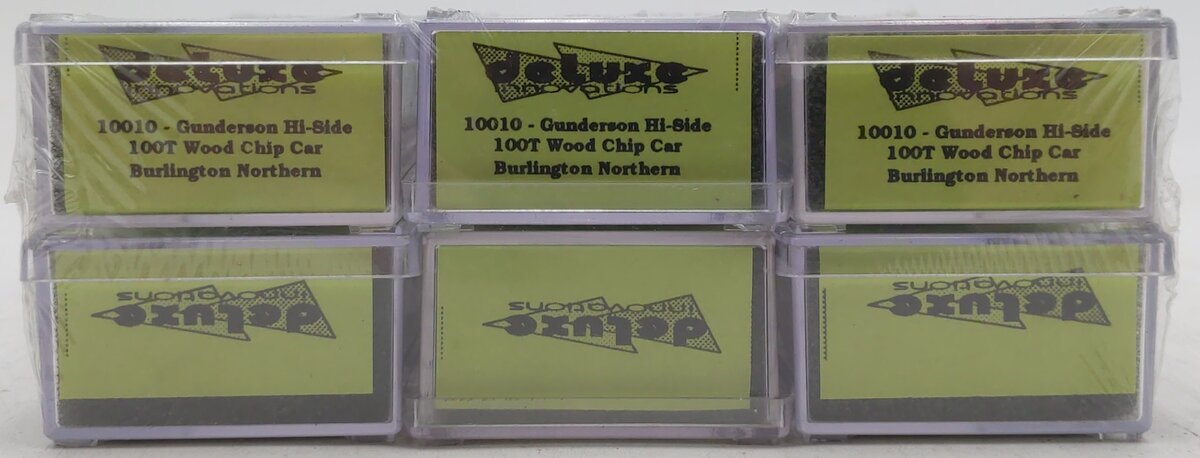 Deluxe Innovations 10010 N Burlington Northern Hi-Side Wood Chip Car (Set of 6) MT/Box