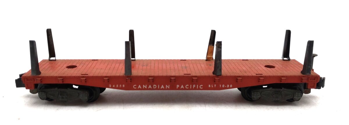 American Flyer 24558 Vintage S Canadian Pacific Flatcar VG