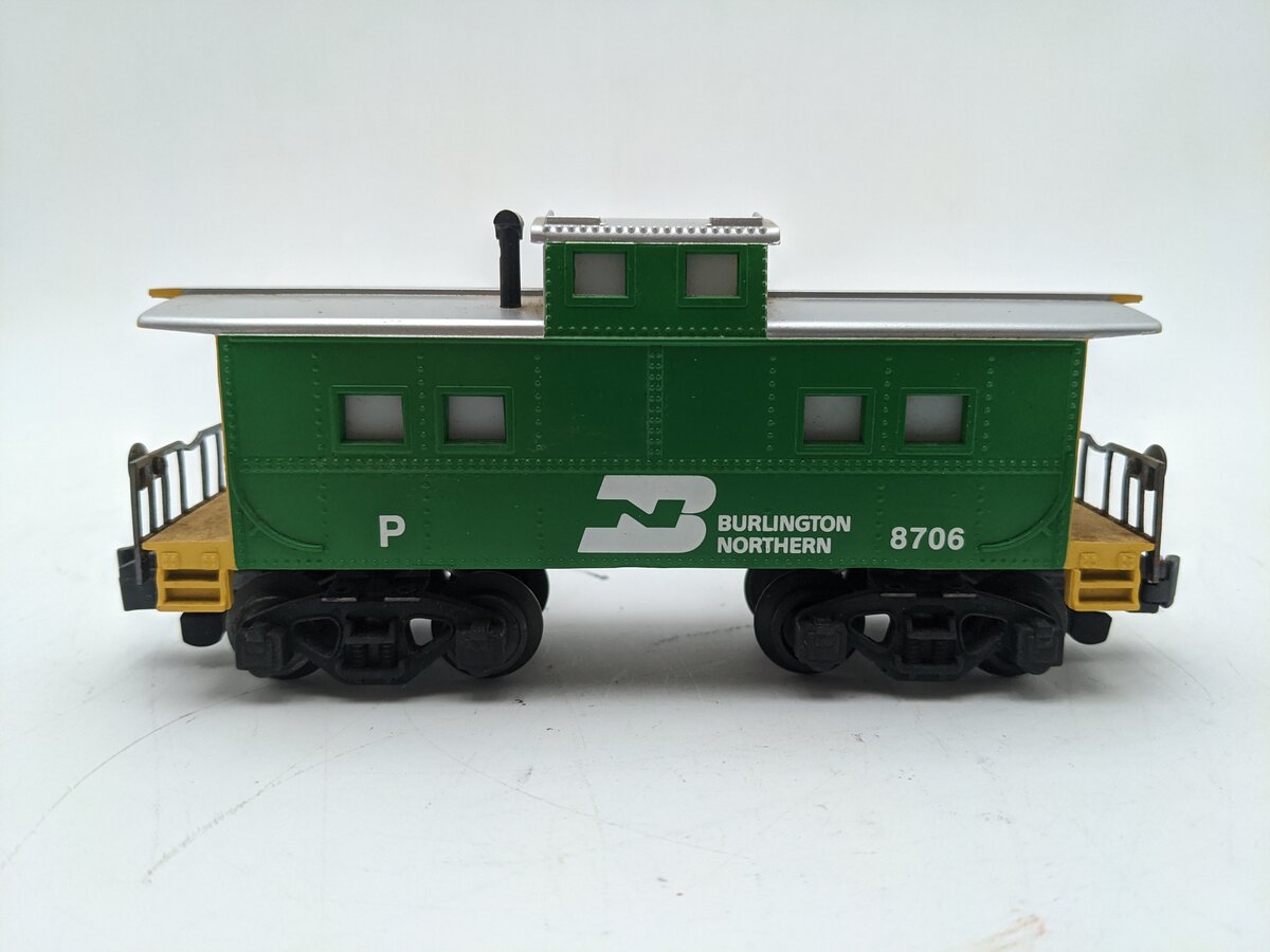 American Flyer 6-48706 S Gauge Burlington Northern Square Window Caboose VG/Box