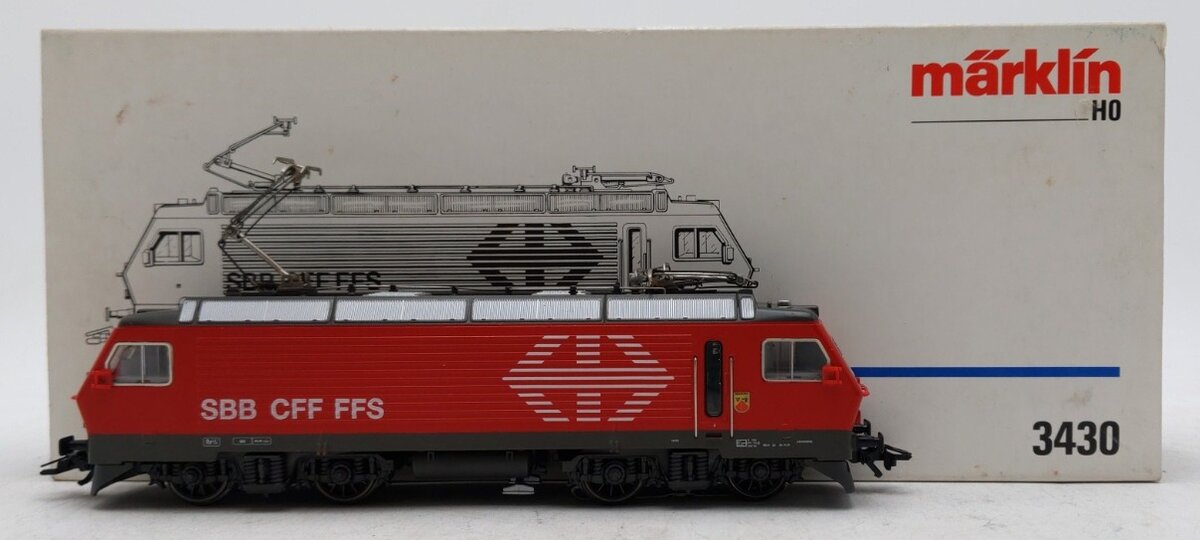 Marklin 3430 HO Scale SBB CFF FFS Electric Locomotive EX/Box