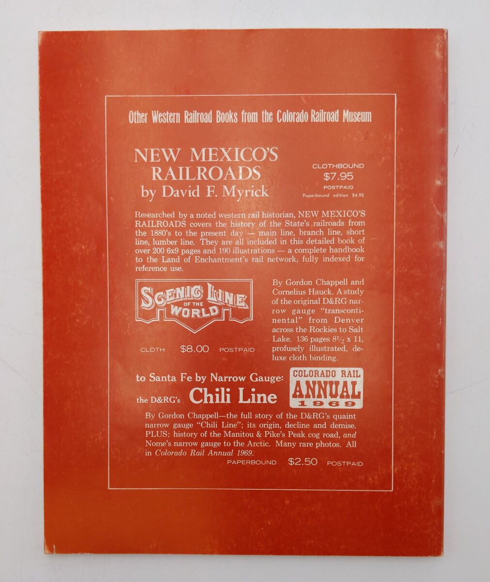 Colorado Rail Annual Number 9 Paperback Book By Stan Rhine, Michael B. Davis VG