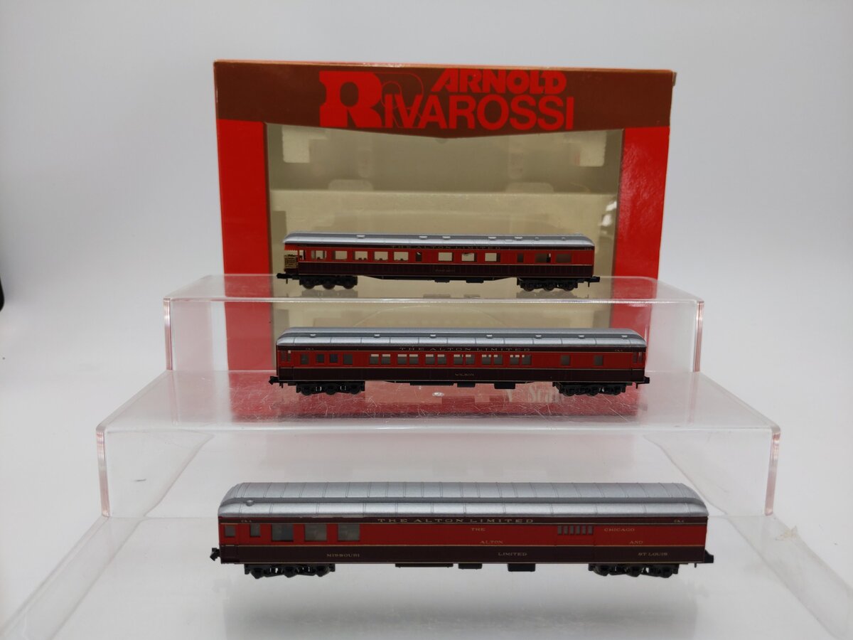 Rivarossi 0547 N Alton Limited 3-Car Passenger Set LN/Box