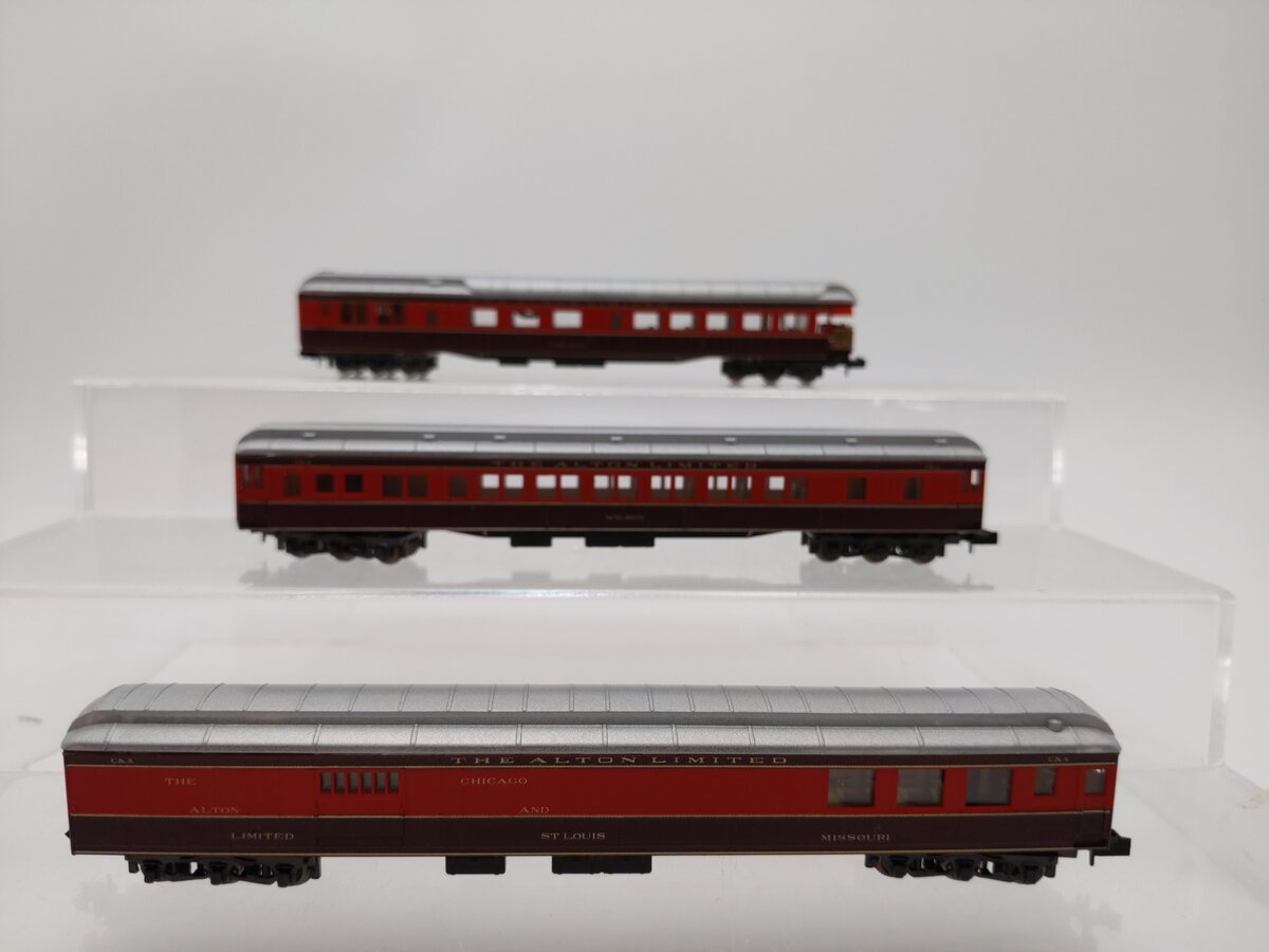Rivarossi 0547 N Alton Limited 3-Car Passenger Set LN/Box