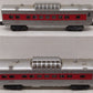 Lionel 2442 Vintage O Lionel Lines Clifton Red Stripe Vista Dome Cars [2] VG/Box