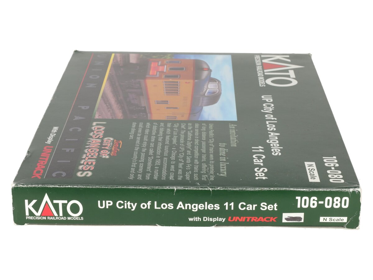 Kato 106-080 N Scale UP "City of Los Angeles" 11 Car Set with Unitrack Display EX/Box