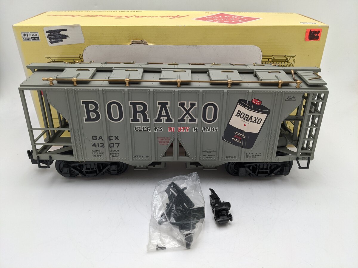 Aristo-Craft 41207 G Scale Boraxo 2-Bay Hopper EX/Box