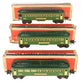 Lionel 240s Vintage O Prewar Green Passenger Set # 2640, 2640 & 2641 [3] VG/Box