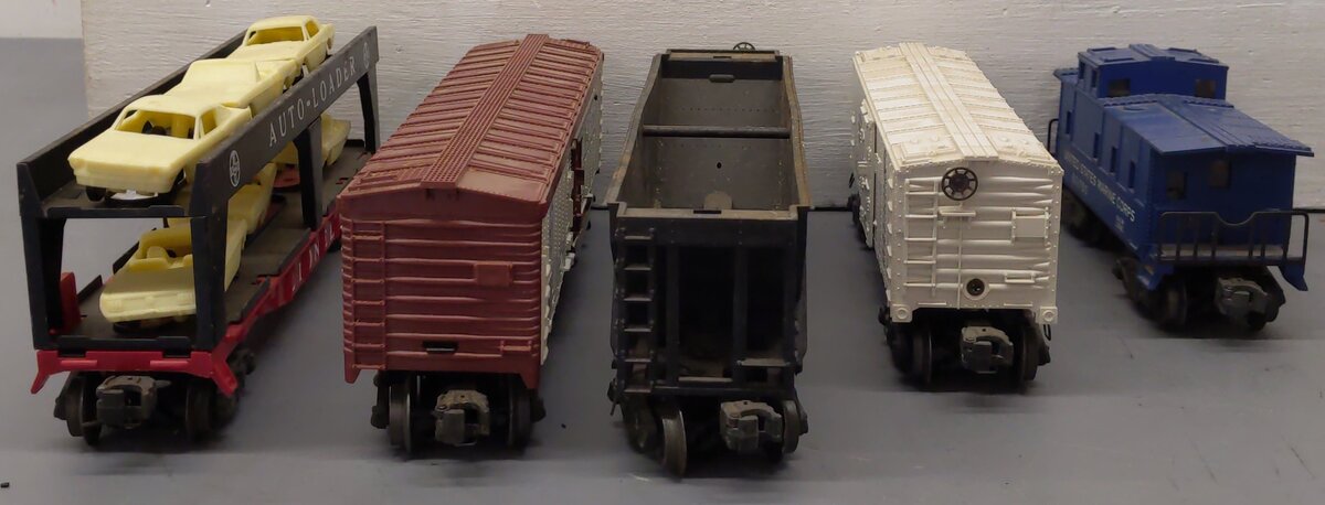 Lionel Vintage O Gauge Freight Cars: 64361, 3482, 6672, 6017-50, 6414 [5] VG