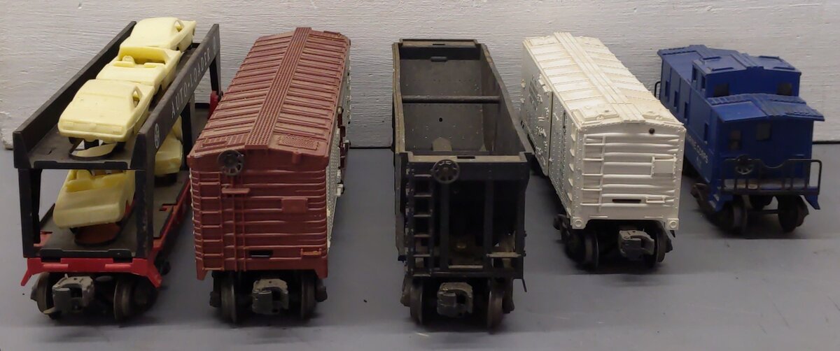 Lionel Vintage O Gauge Freight Cars: 64361, 3482, 6672, 6017-50, 6414 [5] VG